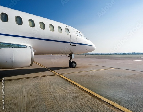 windows on fuselage of airplane white plane with copy space