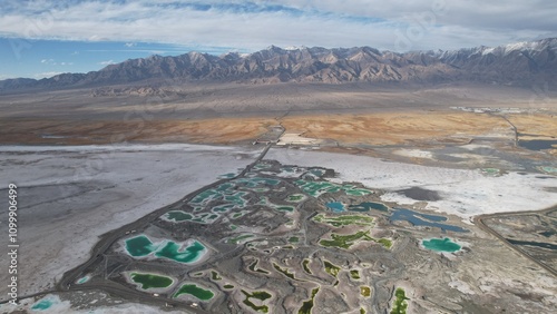 The natural color of Da Chai Dan Jade Lake located in the northwest of China