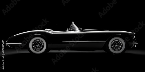 1953 Black Roadster with Iconic Design