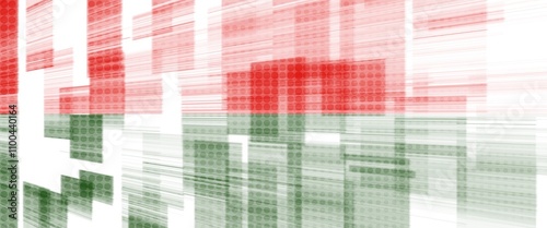 abstract green and red Christmas background with halftone texture