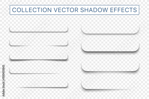 Set easy to edit vector shadow effects