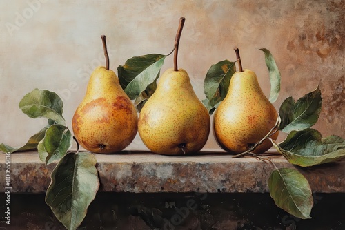 Pyrus communis pears 1904 by Bertha Heiges