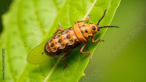 Cicada Skin on a Leaf