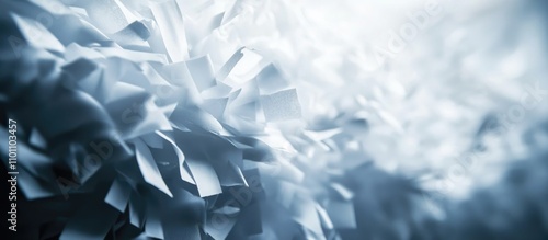 Shredded paper texture for secure information disposal background emphasizing confidentiality and data protection strategies