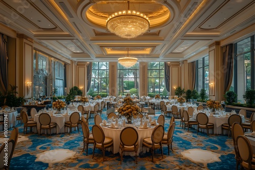 Elegant Ballroom Set for Gala Event