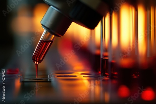 Blood testing in laboratories: microscopic examination, specimen collection, sterile environment, genetic studies in healthcare, blood-related disorders, donations