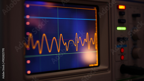 Abstract device like on an oscilloscope