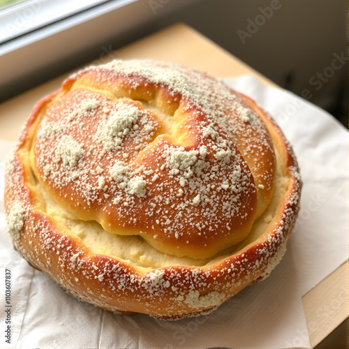 Cestino da panettiere pieno di diversi tipi di pane