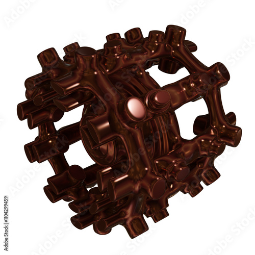 3d abstract object