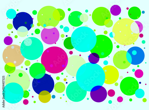 background with colorful circles