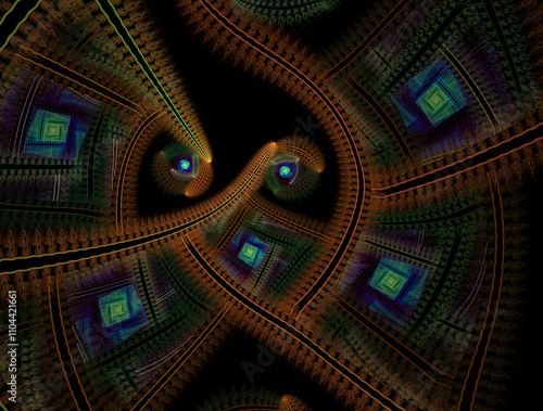 Imaginatory fractal abstract background Image