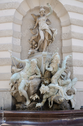 Power at the sea fountain, Vienna, Austria. It was created by Rudolf Weyr, 1893