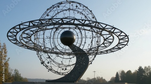 Kinetic Metal Wind Sculpture