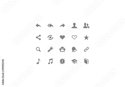 set of web icons png icon design template logo vector illustration