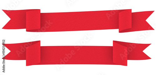 Ribbon with texture transparent background 