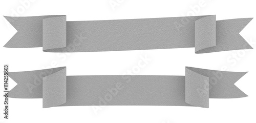 Ribbon with texture transparent background 