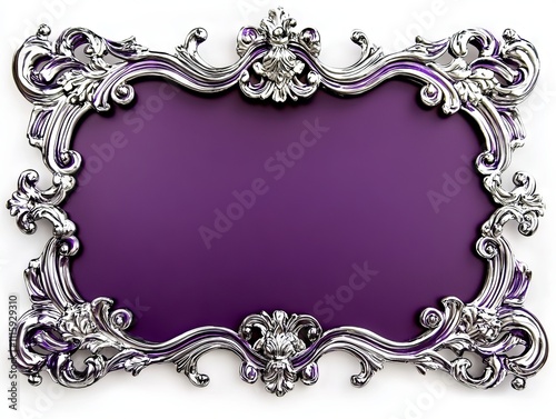 With its silver inner border, this purple frame is great for displaying your cherished photos or artwork.