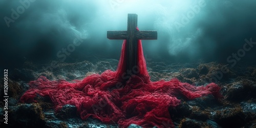 The Cross Wrapped in Red Cloth: A Symbol of Love, Sacrifice, and Redemption