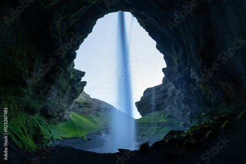 waterfall in the cave