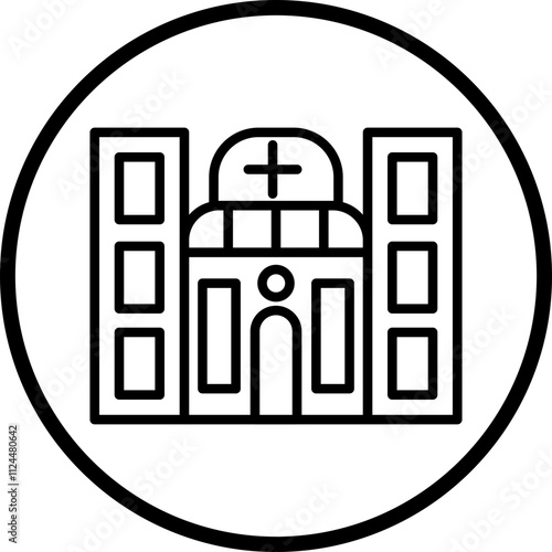 Hospital icon style