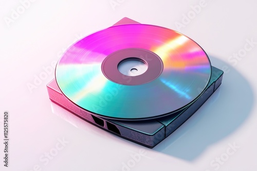 A compact disc sitting on top of a CD case, perfect for music or media related uses