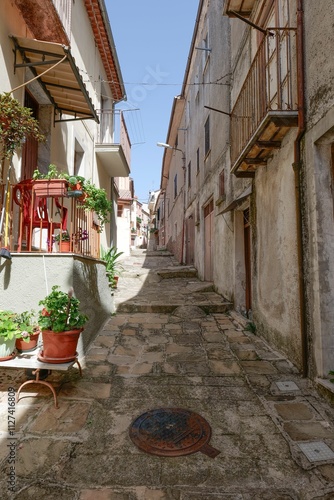 The village of Moliterno in Basilicata