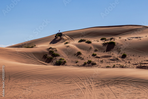 Coral Pink Sand Dunes state park is an OHV playground. Southern Utah.