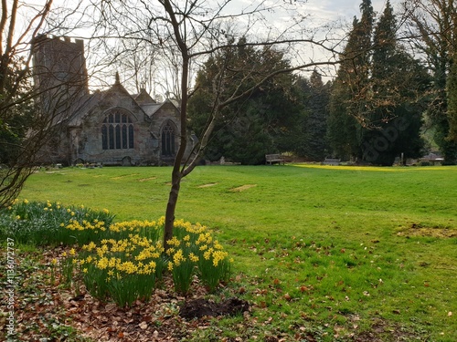 Spring arrives at St. Leonard's church