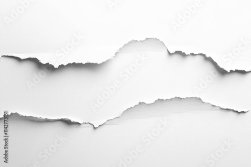 PNG White paper texture background edges torn abstract.