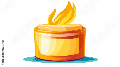 Professional Heat Rub Cream Icon Vector Isolated on Transparent Background