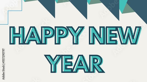 Happy new year letters banner, Happy new yeaR illustration. use forposter, banner, flyer, background